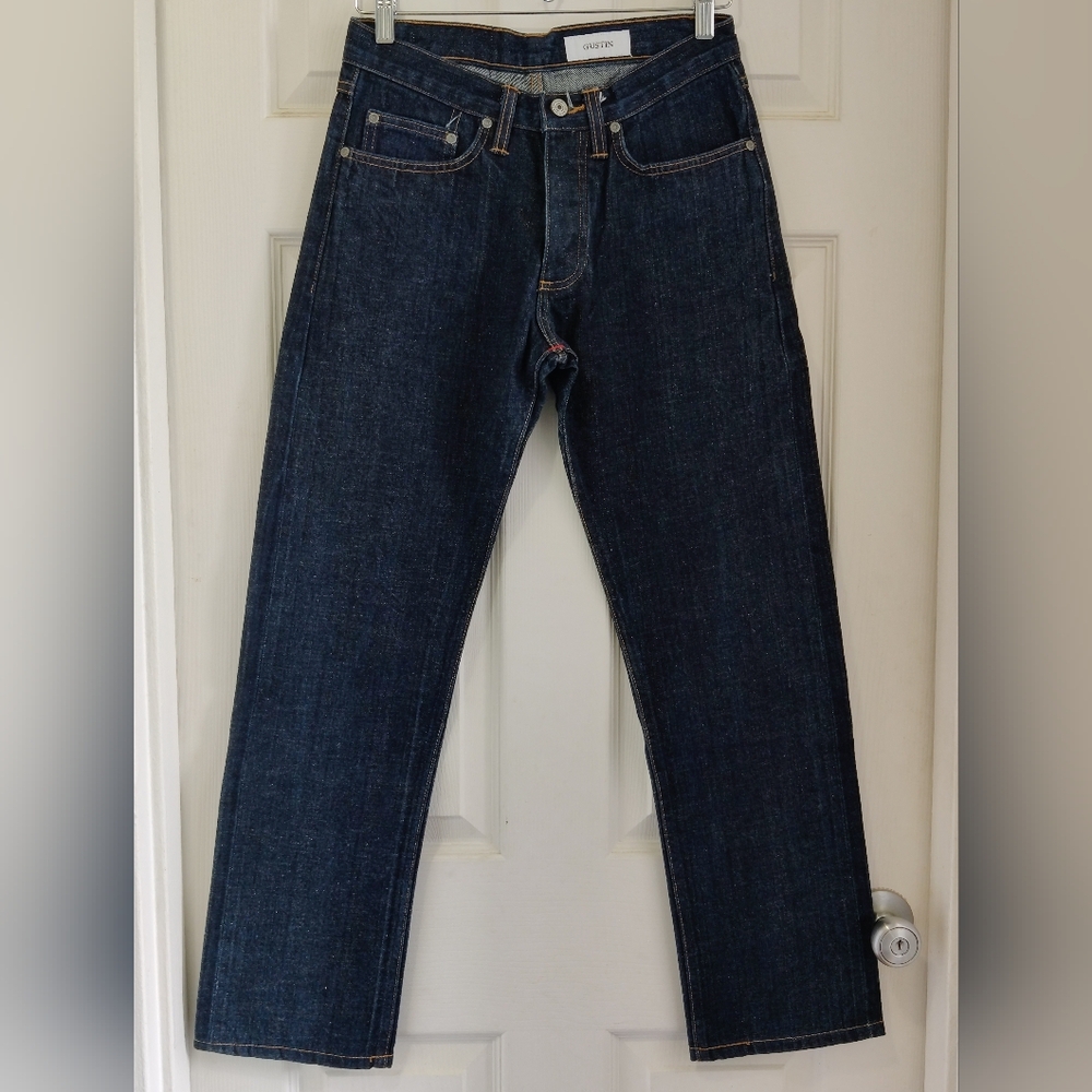 Gustin Men's Size 30 Selvedge Denim Straight Leg Jeans